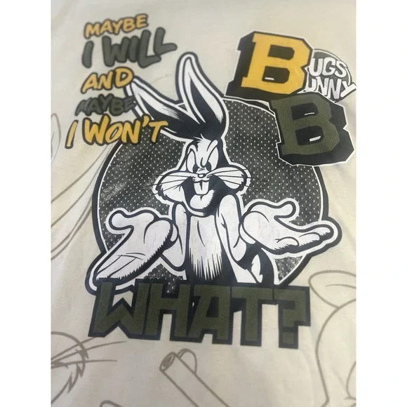 Looney Tunes Bugs Bunny  Light Beige  Color‎ T Shirt XL  Bugs Bunny - Picture 3 of 6